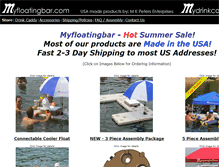 Tablet Screenshot of myfloatingbar.com